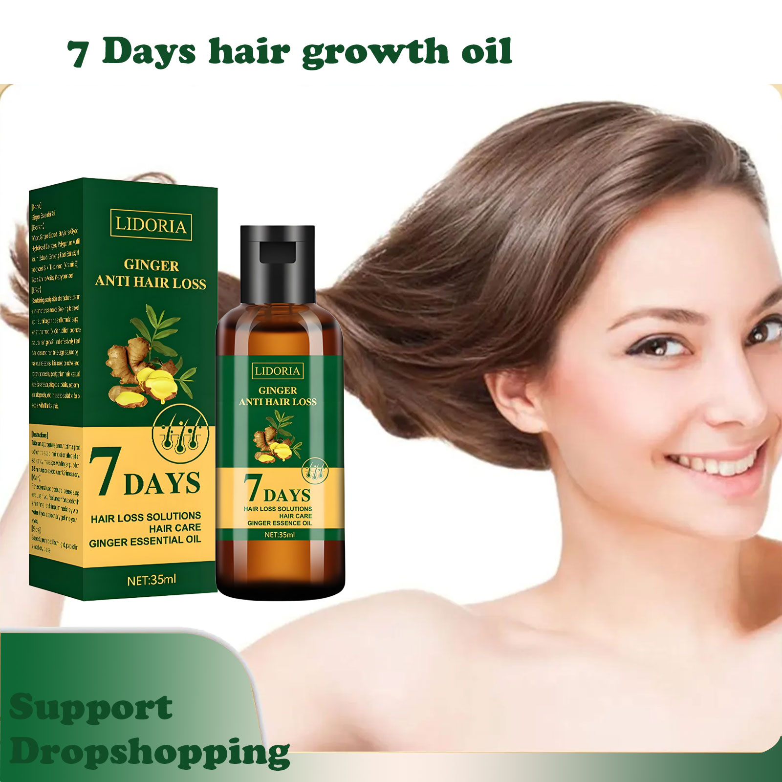Hair Care Essential Oil Atomizing - 1pcs Gengibre Produtos de Crescimento Do