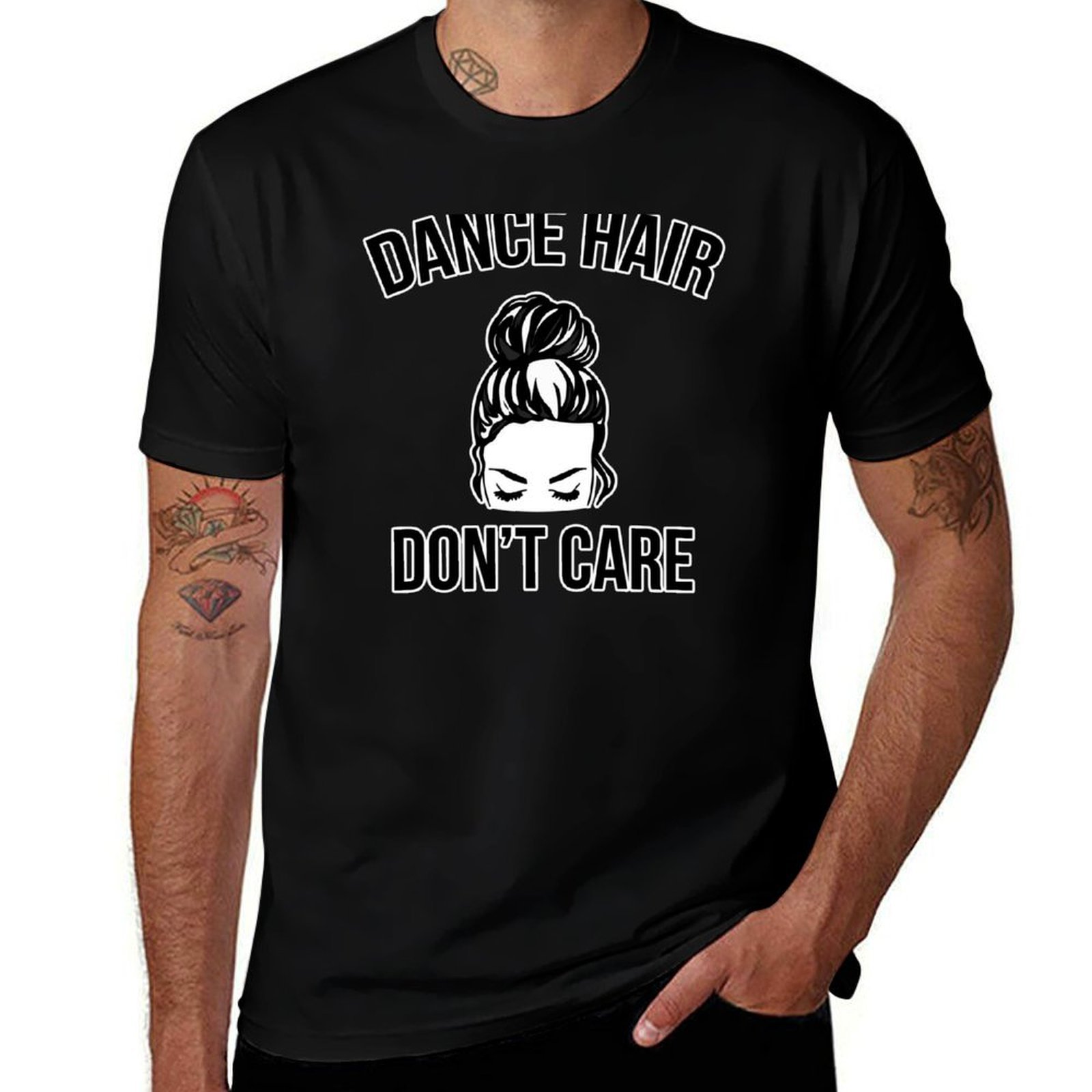 Hair Care Works - Camiseta Dance Hair Don't Care Messy