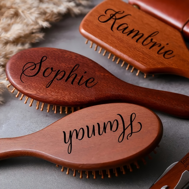Hair Care Names - Pente de cabelo de sândalo com