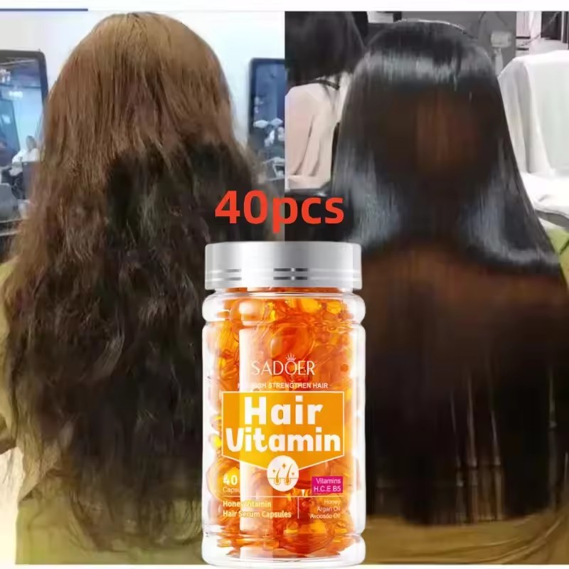 Hair Care Honey - Cápsula de vitamina para cabelo, 40