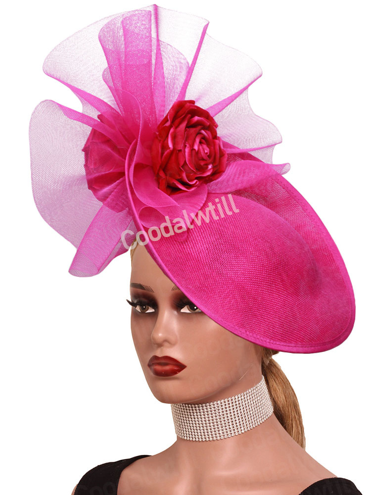 Hair Net Invisible - Chapéus fascinator florais de casamento, malha
