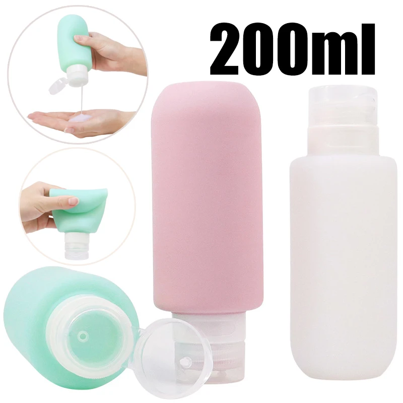 Dry Shampoo Travel - 200ml garrafa de silicone recarregável loção