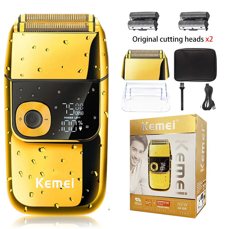 Hair Care Works - Kemei 2 em 1 barbeador elétrico