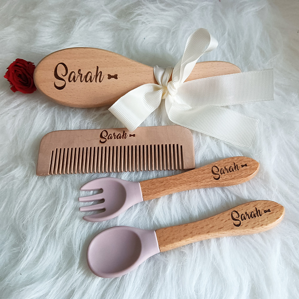 Hair Care Names - Nome personalizado Baby Care Escova de