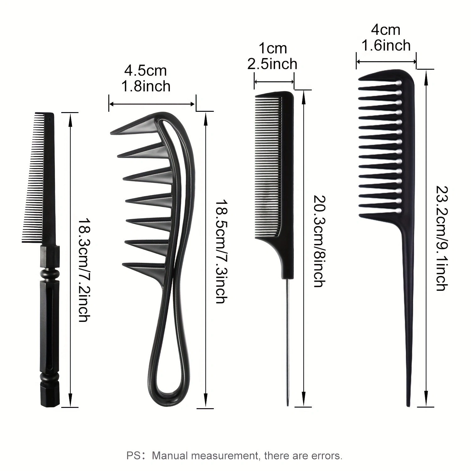 Pente multifuncional de 4 peça - Hair Care Barber Daily avaliação e preço