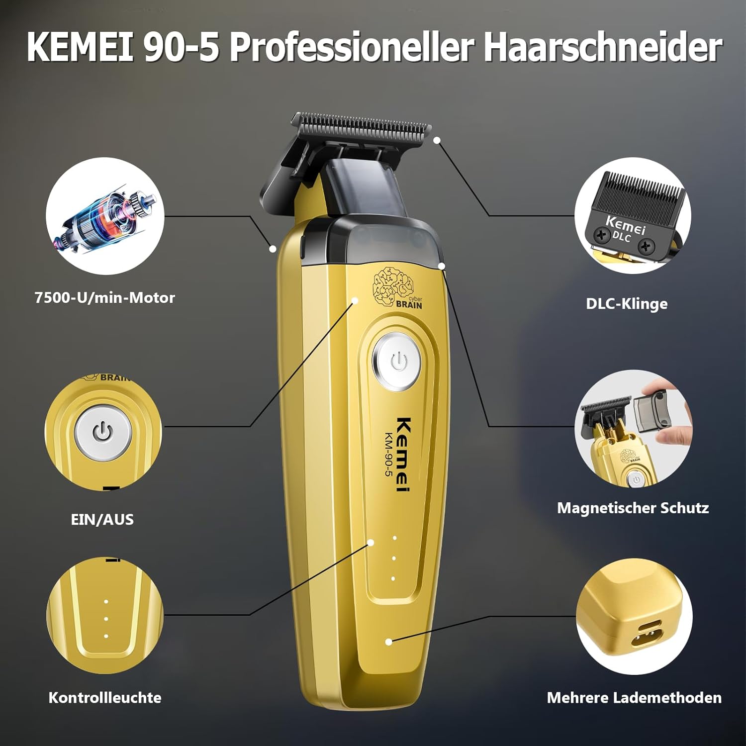 Máquina de Cortar Cabelo KEMEI - Hair Care Works avaliação e preço