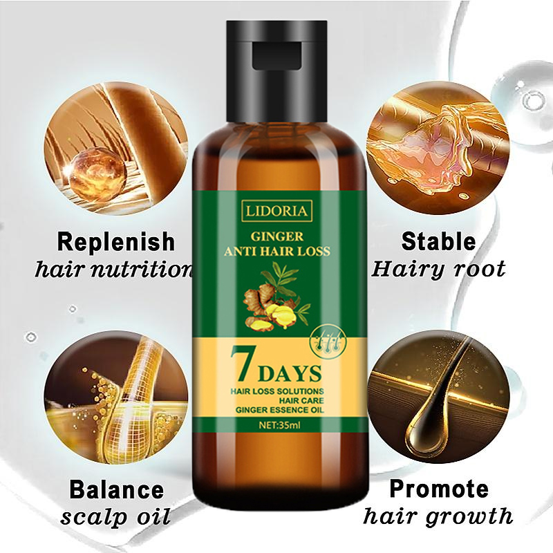 1pcs Gengibre Produtos de Cres - Hair Care Essential Oil Atomizing avaliação e preço