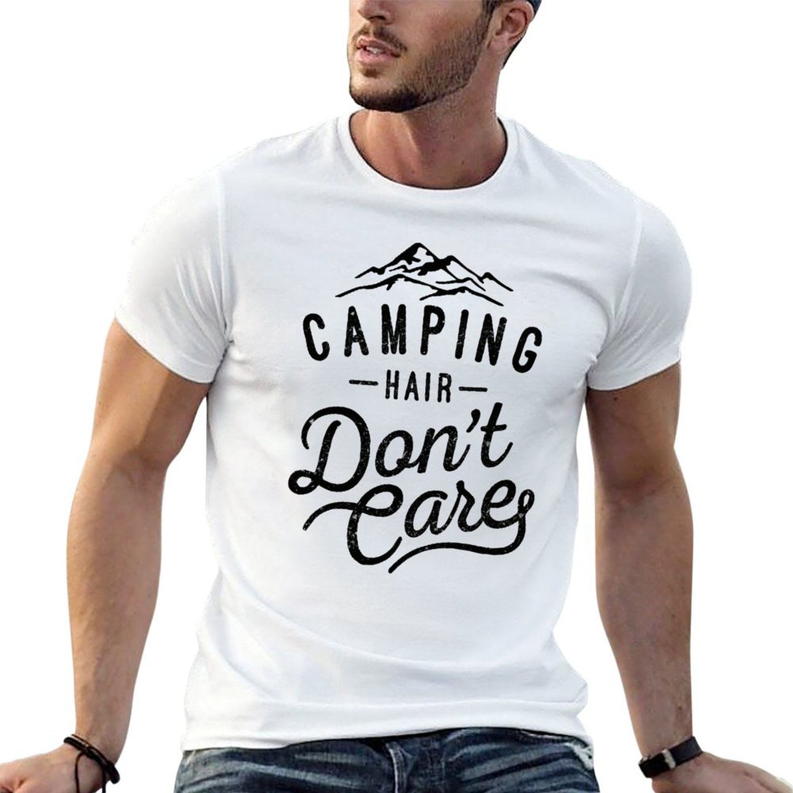 Camiseta Camping Hair Don't Ca - Hair Care Works avaliação e preço