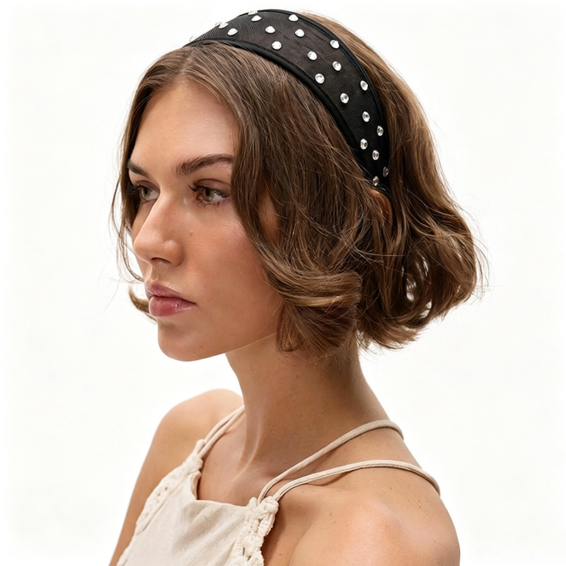 Nova Tiara Larga de Malha com  - Hair Net Invisible avaliação e preço