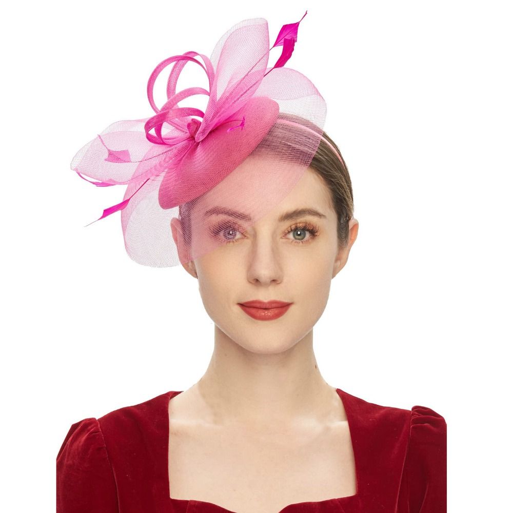 Moda penas malha fascinator ch - Hair Net Invisible avaliação e preço