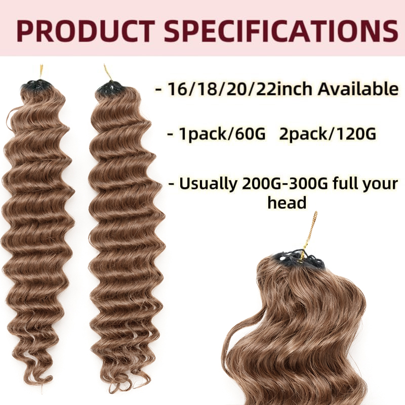 Mel marrom onda profunda croch - Hair Care Honey avaliação e preço